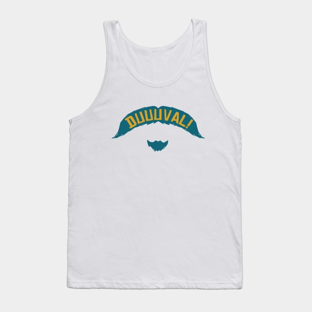 DUUUVAL Mustache - White Tank Top by KFig21